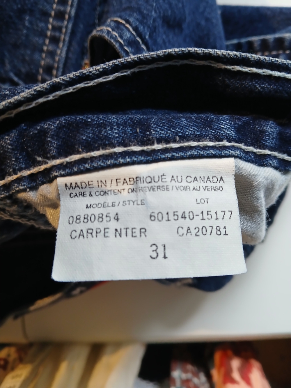 Vintage Tommy Hilfger Carpenter Shorts - Dark Blue - Picture 5 of 8